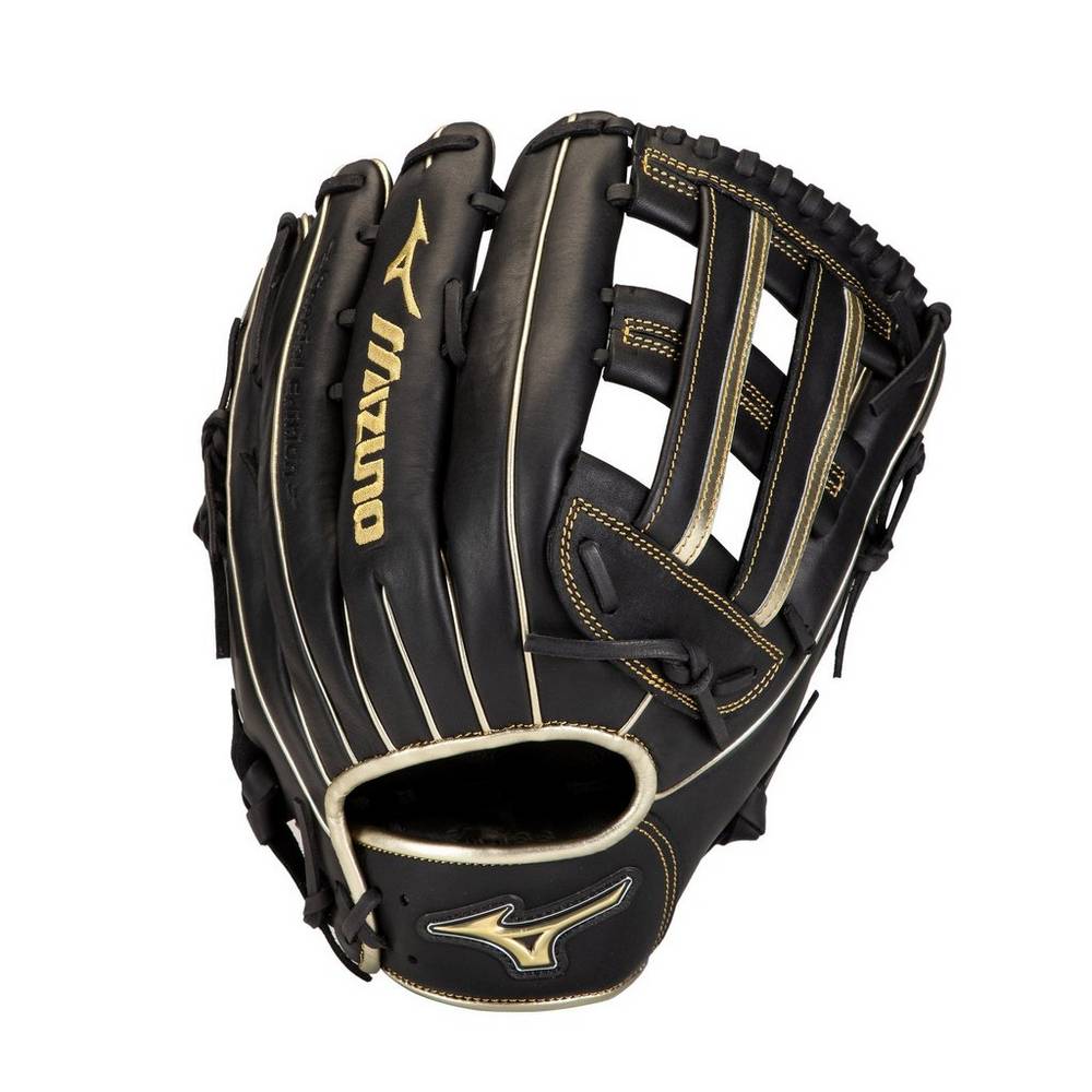 Luva Mizuno Softball MVP Prime SE Slowpitch 13" - Homem - Pretas/Douradas - IGLTZ9157